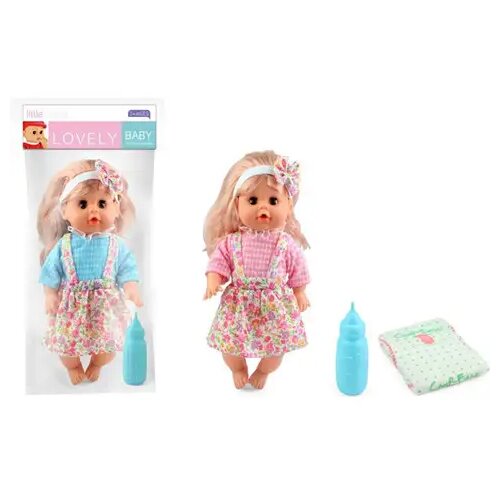 Magic Toys lutka u cvjetnoj suknji sa dodatkom 30cm Slike