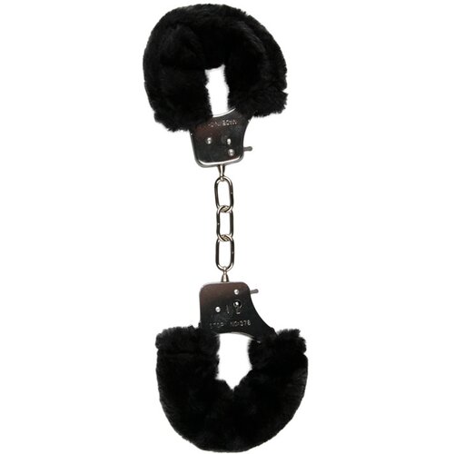 Easytoys Fetish Collection Furry Handcuffs - Black Cene