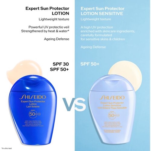 Shiseido Expert Sun Protector Lotion Sensitive SPF50+ za&amp;scaron;čitni losjon za občutljivo kožo SPF 50+ 150 ml Slike
