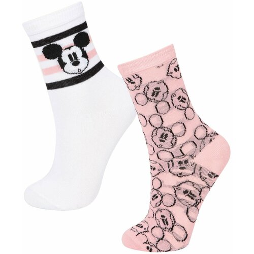 Defacto Girl Disney Mickey & Minnie 2 Piece Cotton Long Socks Cene