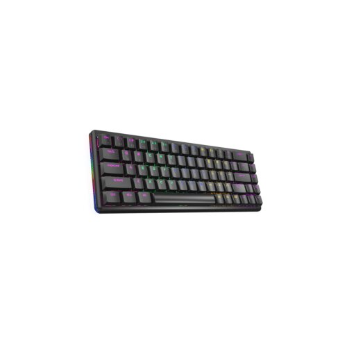  Tastatura gaming RAMPAGE REBEL black Mechanical Low Profile red switch US Layout Rainbow Cijene