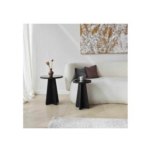 Hanah home Set bočnih stočića Luna Black Slike