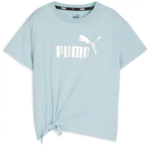 Puma Majica 'Essentials+' pastelno modra / srebrna