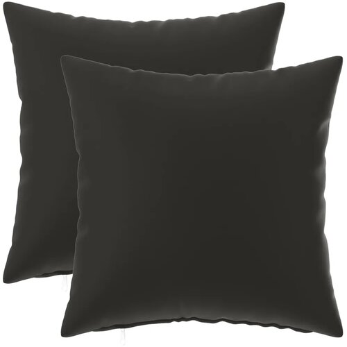  Jastuk s jastukom HEERLEN 2 kom. Crna Poliester - Crna 50 x 50 cm 2 Slike