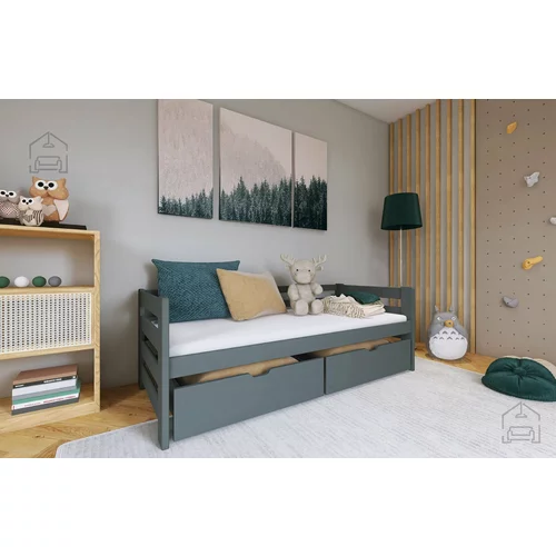 Lano Otroška postelja Ergo - 90x190 cm - Grafit