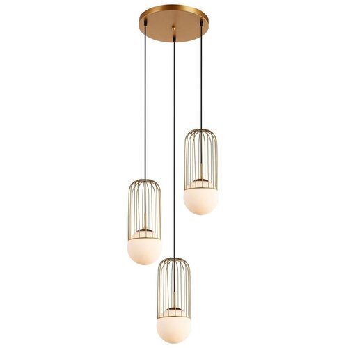  ITALUX MDM-3939/3 GD - Luster na sajli MATTY 3xE27/40W/230V zlatna Cene