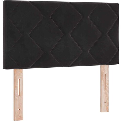 VidaXL Boxspring - Krevet s oprugama i madracem tamno sivi 80x200 cm bar&amp;scaron;un Crna Slike