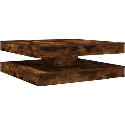 Maison Chic Klubska mizica - kavna mizica - Nizka mizica dimljeni hrast 90x90x34,5 cm, (21753946) Cene