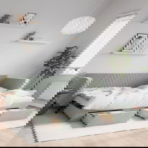 vidaXL Dnevni krevet na razvlačenje svjetlosivi 100x200 cm baršunasti Cijene