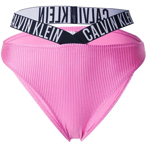 Calvin Klein Swimwear Bikini donji dio 'Intense Power ' roza / crna / bijela