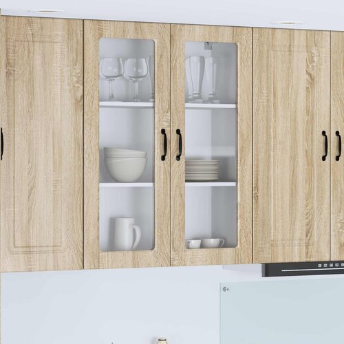  Zidni stakleni ormarić Sonoma hrast 80 x 31 x 100 cm Cijene