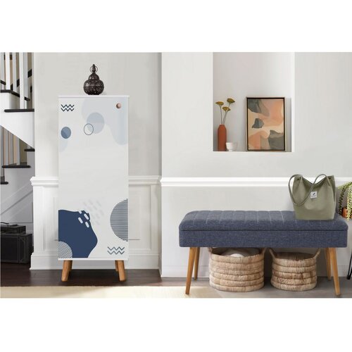 Woody Fashion vegas white - 950 - 1048 whitedark blue hallway furniture set Cene