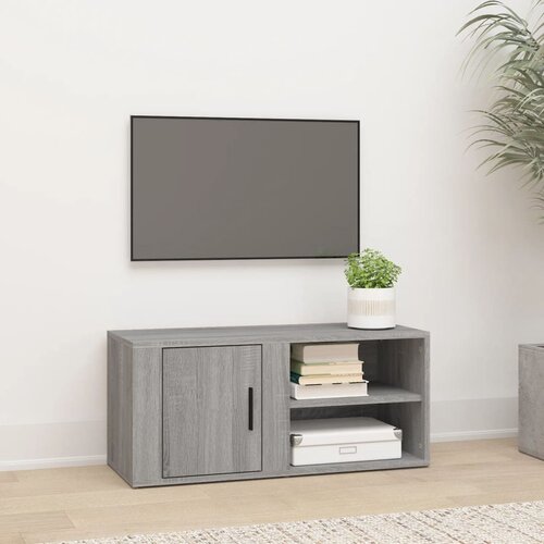 VidaXL TV omarica siva sonoma 80x31,5x36 cm inženirski les Slike