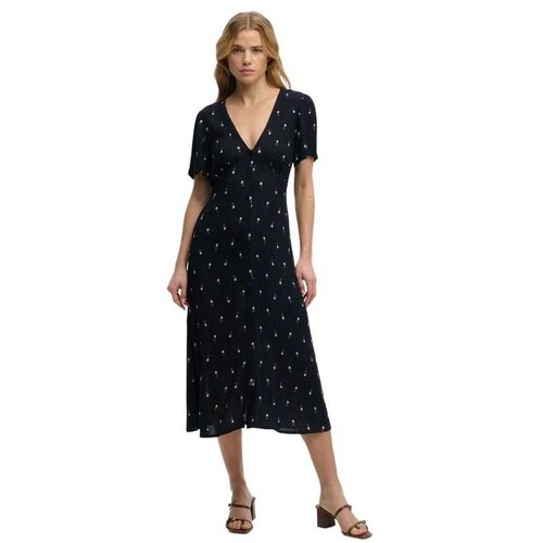 Superdry crna midi haljina Cene