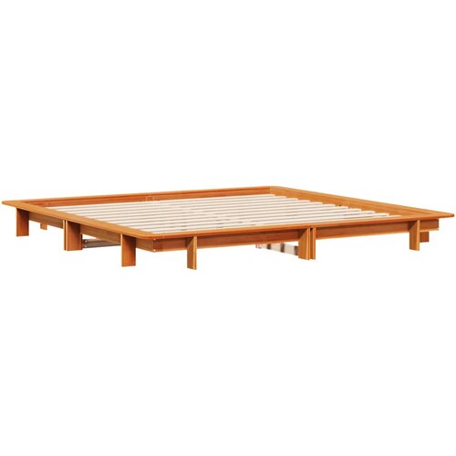 vidaXL Posteljni okvir voščeno rjav 180x200 cm trdna borovina, (21273429) Cene