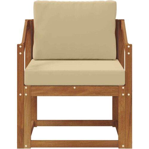  Set vanjskih sofa Čvrsto drvo akacije i poliester Slike