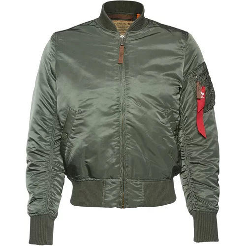 Alpha Industries Prehodna jakna 'MA-1 VF 59' rjava / temno zelena / rdeča