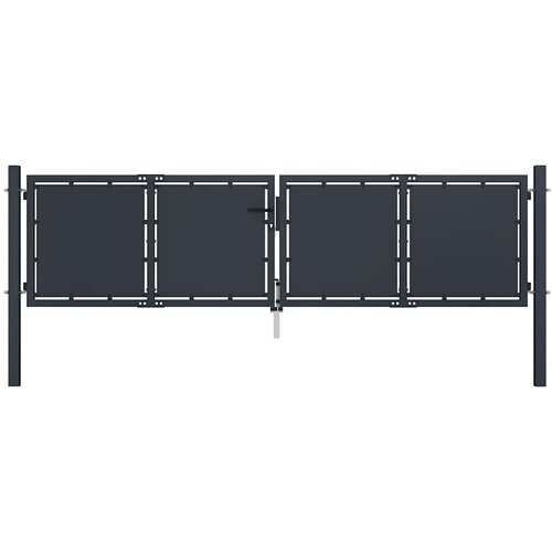  Vrtna vrata Čelik 300x75 cm Antracit Cene