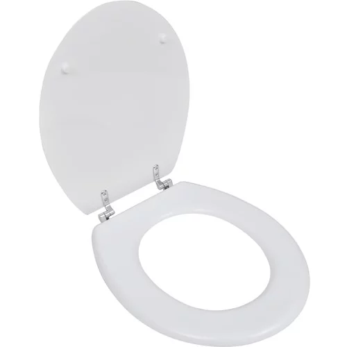  Deska za WC školjko MDF pokrov preprost dizajn bela