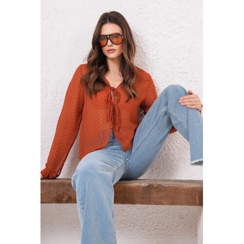 Trend Alacati Stili Ženska bluza Alc-X14784, Braon Cene