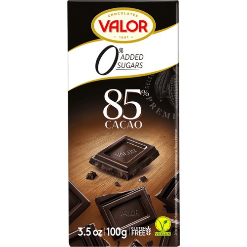 Nepoznato Crna čokolada VALOR 85% sa stevijom 100g Cene