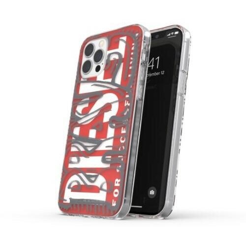 Diesel OVITEK SNAP CLEAR AOP IPHONE 12 PRO MAX RDEČE-SIV OVITEK, (21972542) Cene