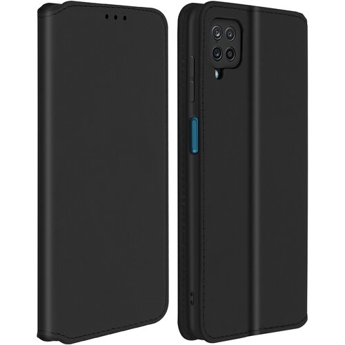 AVIZAR Etui za Samsung Galaxy A12, držalo za kartico in video, magnetni zavihek - crn, (20626262) Cene