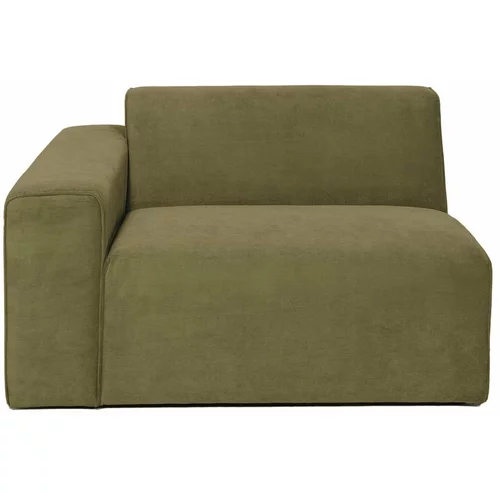 Scandic zelen končni modul kavča Sting, 124 cm, levi kot