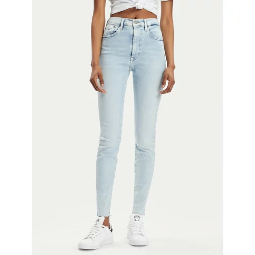 Tommy Jeans Jeans hlače Sylvia DW0DW17590 Modra Skinny Fit