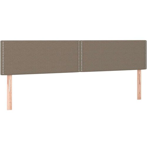  Krevet s oprugama i madracem smeđesivi 200x200 cm od tkanine Slike