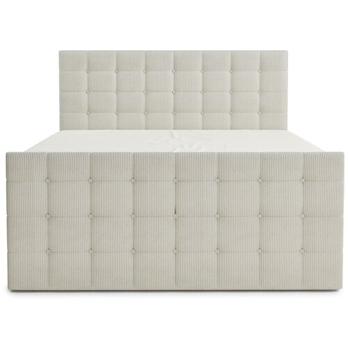 Maison de R&amp;ecirc;ve Kremno bela boxspring postelja s prostorom za shranjevanje 180x200 cm Tasca &amp;ndash; Slike