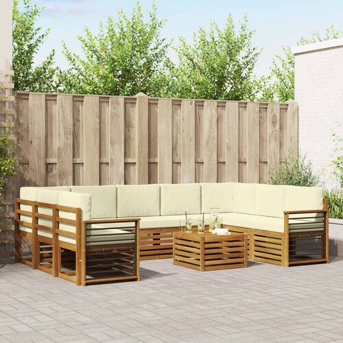  Set vanjskih sofa 10 kom. Prirodna i krem Cijene