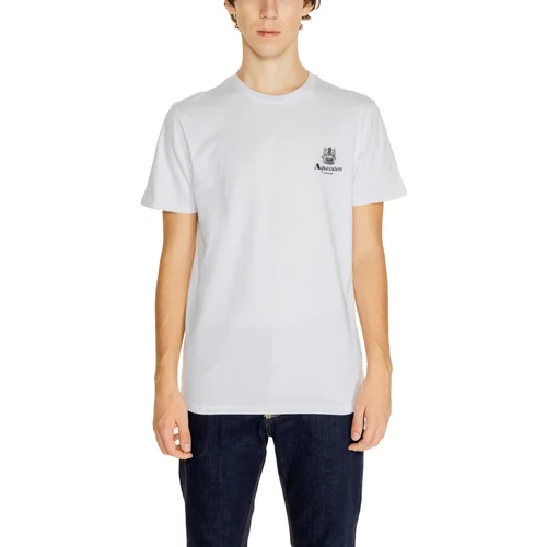 Aquascutum ACTIVE COTTON SMALL LOGO T-SHIRT AA_SS23_TS004 Bijela