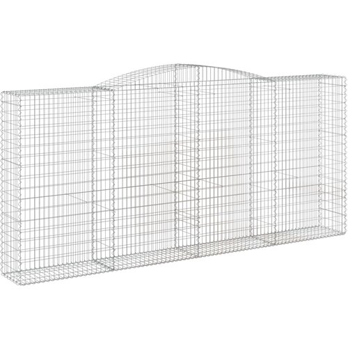  Lučne gabionske ko&amp;scaron;are 3 kom 400x50x180/200cm pocinčano željezo Slike