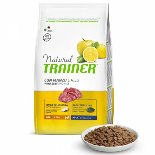 Natural trainer kompletna hrana sa govedinom i pirinčem za odrasle pse Natural Sensitive Small and Toy 7kg Cene