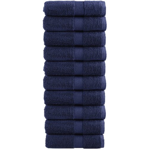 Premium ručnici za goste SOLUND 10 kom. tamnoplave boje 30x50 cm 600 g/m&sup2; Cijene