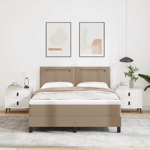  Krevet s opruga kutije s madracem Boja cappuccina 140 x 200 cm Cijene