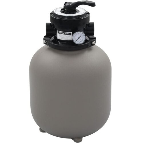  Pje&scaron;čani filtar za bazen s ventilom s 4 položaja sivi 350 mm Cijene