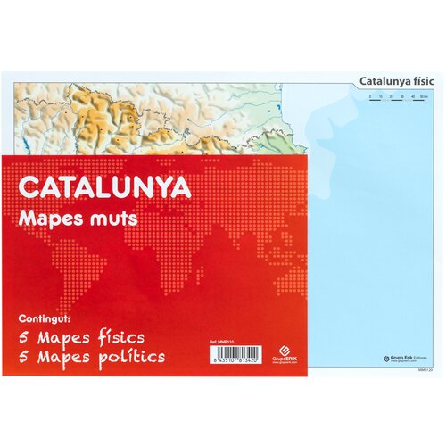 Grupo PAKET 10 MUTE MAPS CAT CATALUNYA POLITICA FISICA, (20837505) Cene