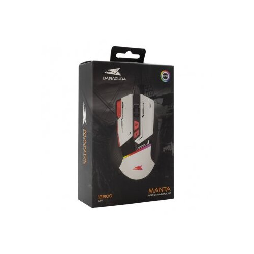 Baracuda bgm 042 manta gejmerski mi&amp;scaron; beli Slike