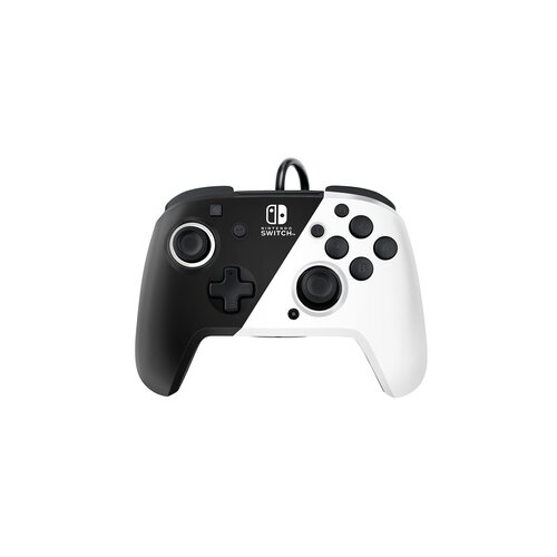Nintendo Switch Faceoff Deluxe Controller + Audio - Black & White Cene
