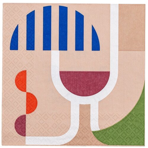 Bloomingville Papirnati prtički v kompletu 20 ks Wine – Cene