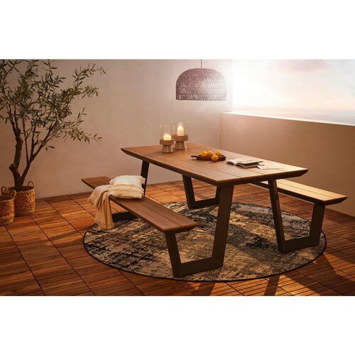 Ambia Garden VRTNA GARNITURA aluminij antracit, barva tikovine Cene