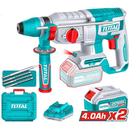 Total Akumulatorska čekić bu&scaron;ilica P20S, 2.5J, 20V, TRHLI202682E Cene