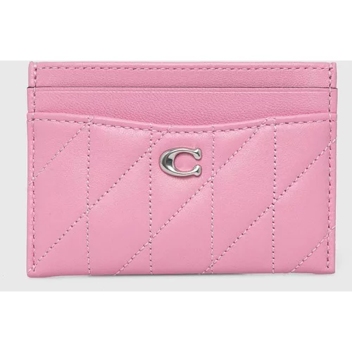 Coach Kožni etui za kartice Essential Card Case boja: ružičasta