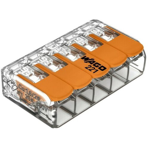 Wago Compact Objemka vzvoda 221-415 (Število vodnikov: 5 kos, 0,14 mm² - 4 mm², 10 kos) Cene