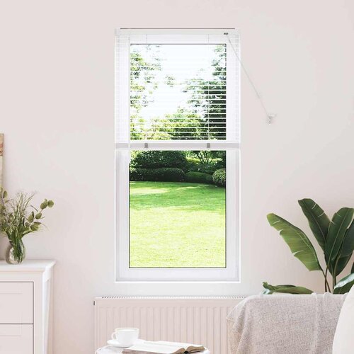 vidaXL Zavjesa za prozor sa zavjesama Ostalo Bijela 80 x 130 cm Aluminij Cijene