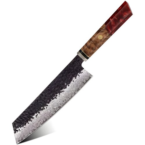 IZMAEL Damaskovski kuhinjski nož AI-37351 - Kiritsuke / Crvena Cene