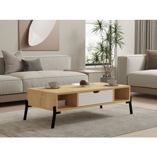 Hanah home faro - sapphire oak, white sapphire oakwhite coffee table Cene