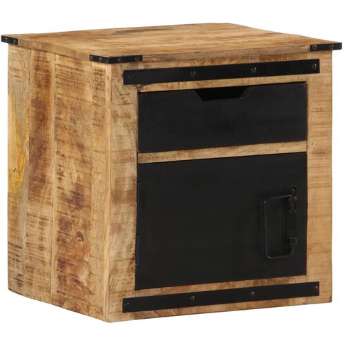  The Living Store Nočna omarica 45x40x45 cm trden mangov les - Nočna Omarica, (21441865) Cene
